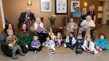 Sutton Coldfield care home residents read stories to local children