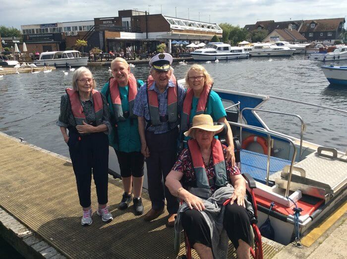 Two residents at Cavell Court share a passion for boats and sailing, so the home team made their wish come true.