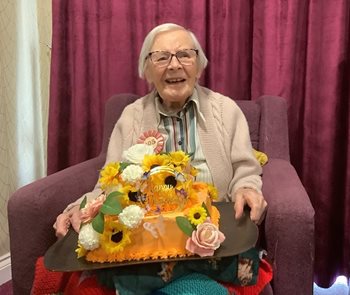 105-year-old Cheltenham care home resident shares the secret to a long life