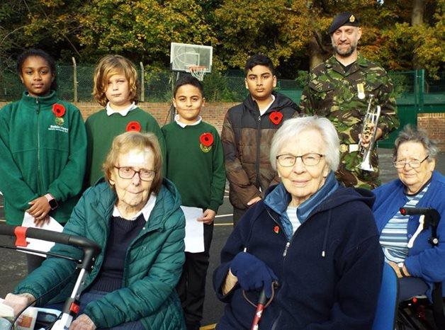 Kingston Vale care home joins forces with local school to mark Remembrance Day