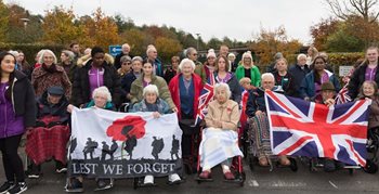 Newbury care home honours Remembrance Day with local community