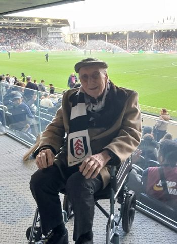 95-year-old lifelong Fulham FC fan’s wish comes true