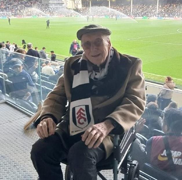 95-year-old lifelong Fulham FC fan’s wish comes true