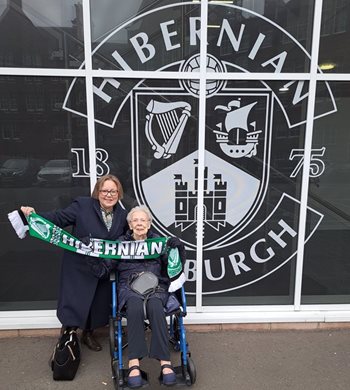 96-year-old lifelong Edinburgh football fan’s wish comes true