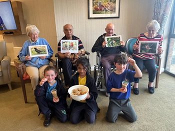 Residents at Harrow care home flock together for RSPB Big Garden Birdwatch