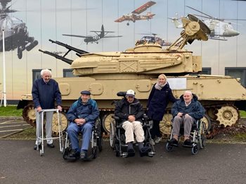 A day to go down in history! Newbury care home residents visit Army Flying Museum