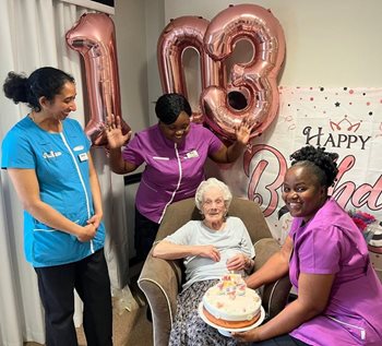 Banbury care home resident shares secret to long and happy life on her 103rd birthday