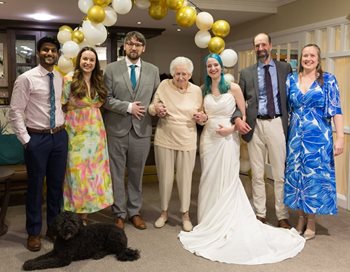 Care home surprises resident by recreating granddaughter's wedding