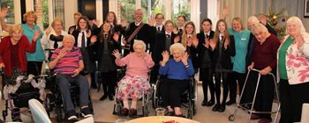 Youngsters share festive cheer with Crowborough care home residents 