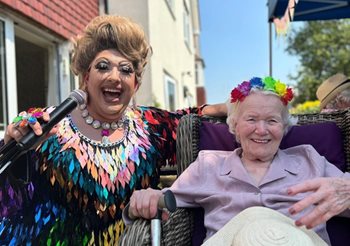 Whitstable care home flies the rainbow flag for local Pride event