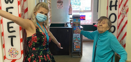 Living the sweet life! Frimley care home sugar coats its space with sweet shop launch