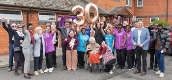 Colchester care home celebrates milestone with special guest