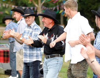 Local care home residents giddy up for Texas themed dance class