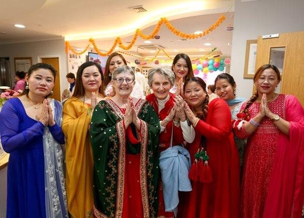 Church Crookham care home residents celebrate Diwali