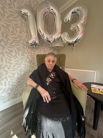 Chingford care home resident reveals the secret to youthful skin on 103rd birthday