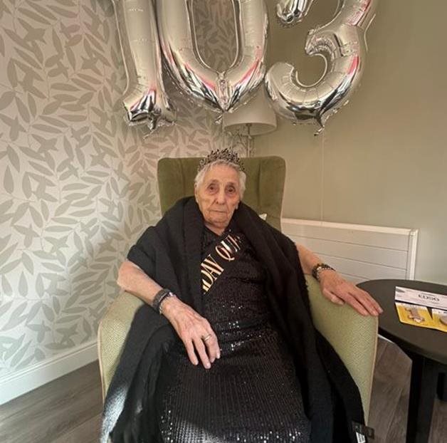 Chingford care home resident reveals the secret to youthful skin on 103rd birthday