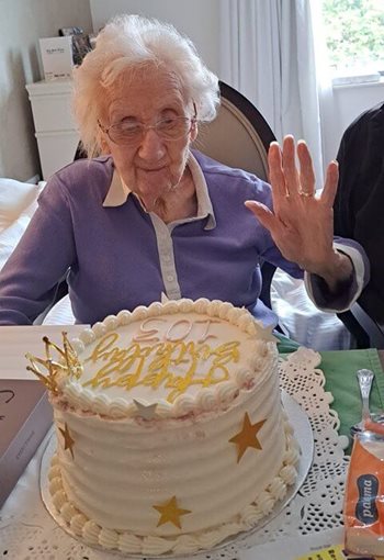 Edgbaston care home resident reveals secret to a long life on her 103rd birthday