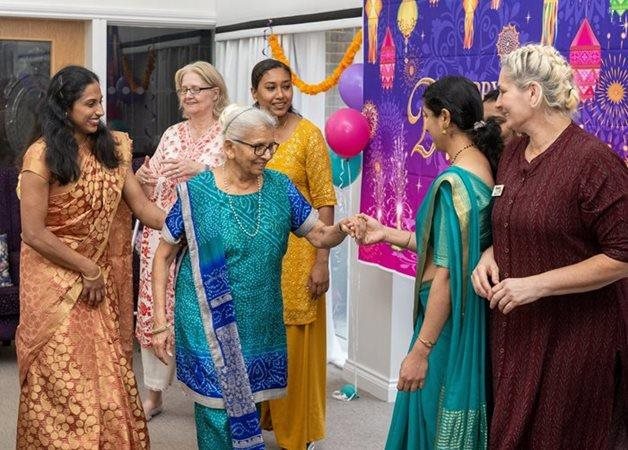 Woking care home residents celebrate Diwali