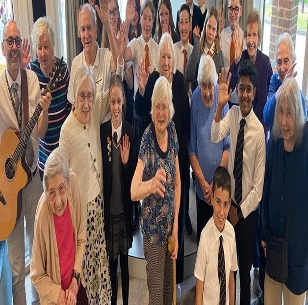 ‘Joy and laughter’ as students visit care home residents in Crowborough 