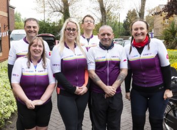 Riverside send-off riders on gruelling 800-mile charity bike ride