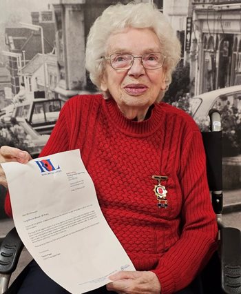 Essex care home resident receives award for 65 years of selling poppies