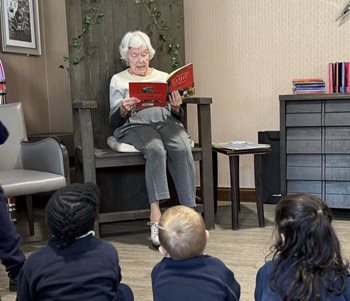 Maidstone care home residents joined by local youngsters for World Book Day