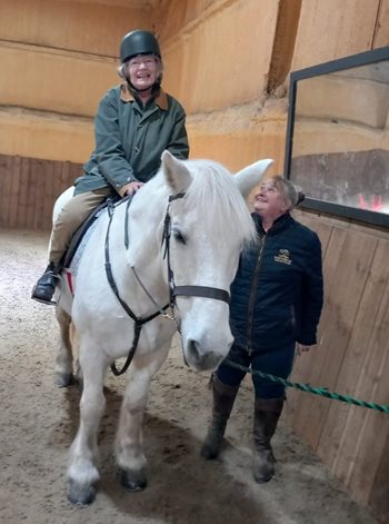 90-year-old Quorn care home resident gets back in the saddle