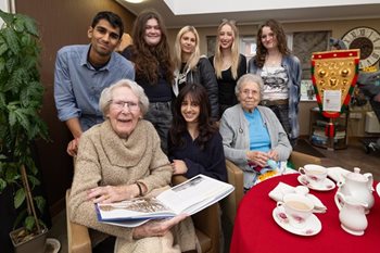 Leamington Spa care home residents share life lessons with local school children for National Storytelling Week