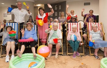 Fareham care home transforms into seaside for the day