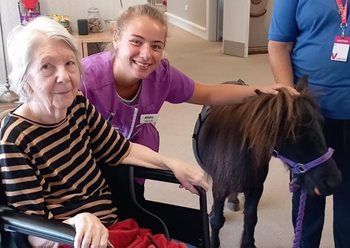 Worcester care home visited by furry friends