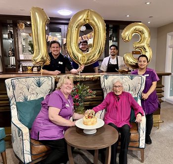 “A glass of wine a day” is the secret to living a long life, says 103-year-old Sway care home resident