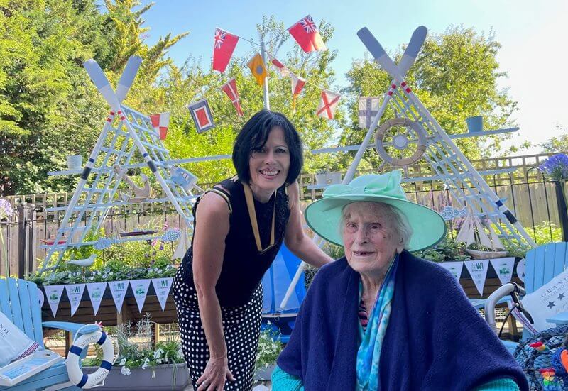 Residents at Sherwood Grange were joined by the Putney Women’s Institute to unveil their new addition to the home's garden.