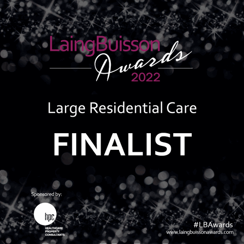 LaingBuisson Award 2022 finalist - Large Residential Care