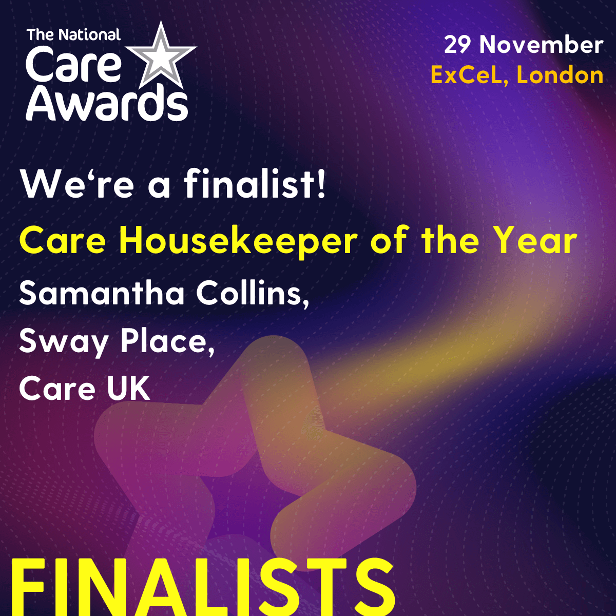 The National Care Awards finalist  - Care Housekeeper of the Year