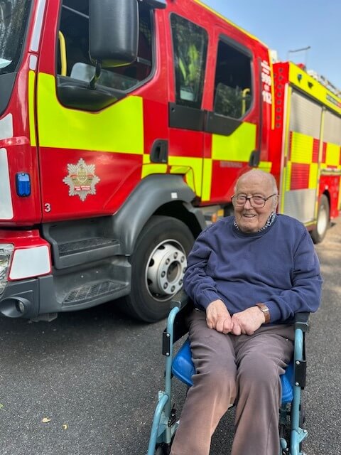 Care assistant - Foxland Grange fire service visit