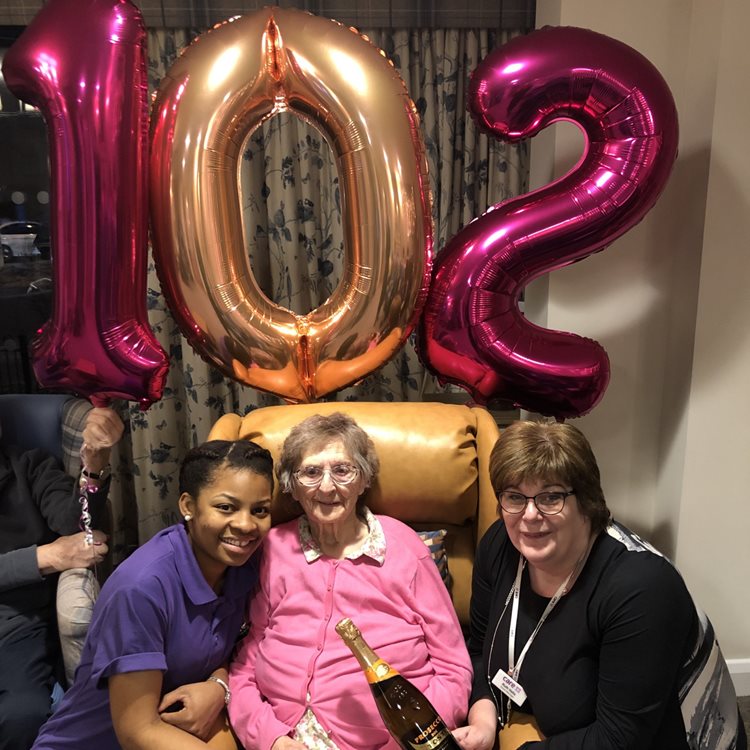 Buchanan Court resident celebrates milestone birthday