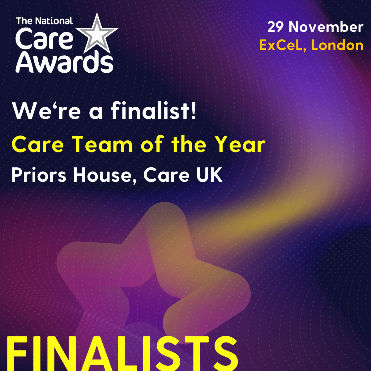 The National Care Awards finalist  - Care Team of the Year