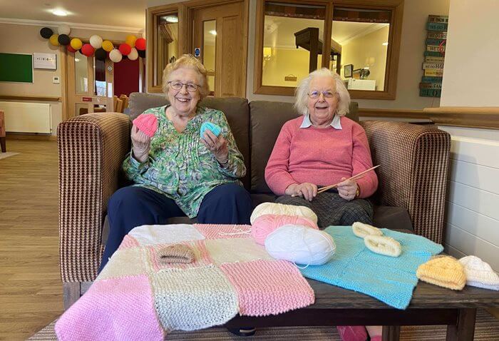 Knitting is the best medicine! Stansted care home residents knit