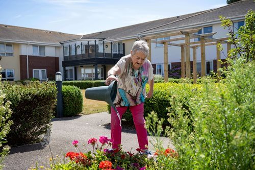 Care Assistant - resident gardening 