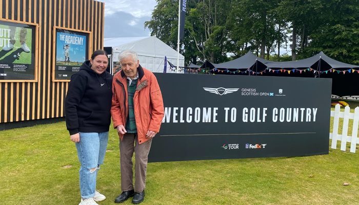 Andrew reignited his passion for golf by attending the Scottish open 