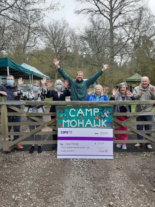 Team Leader Care - Bickerton House fundraise Camp Mohawk