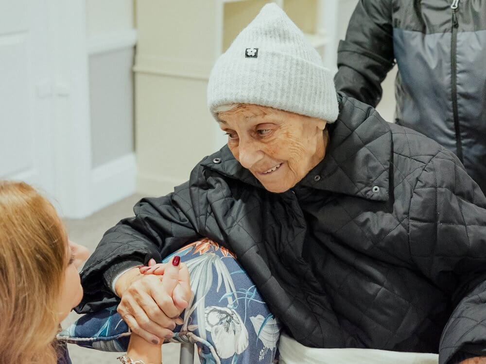 Llys Cyncoed - Llys Cyncoed resident and carer