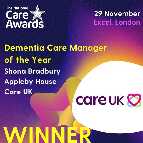 The National Care Awards 2024 winner - Dementia Care Manager of the Year 